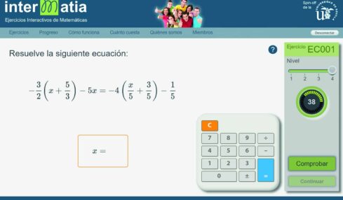 Ejercicios de Matemáticas adaptados al alumno con InterMatia