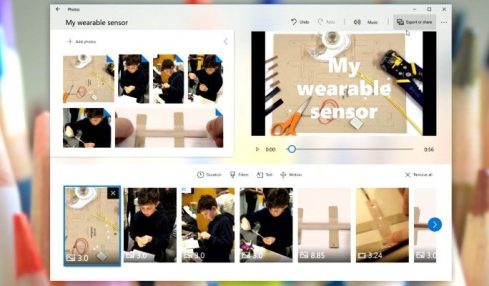 Así es Story Remix, el editor de vídeo de Windows 10 2