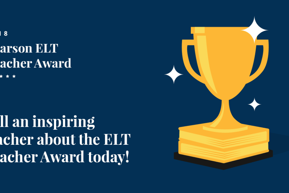 ¿Eres un profesor de Inglés inspirador? ¡Preséntate a los Pearson ELT Teacher Award! Pearson ELT Teacher Award
