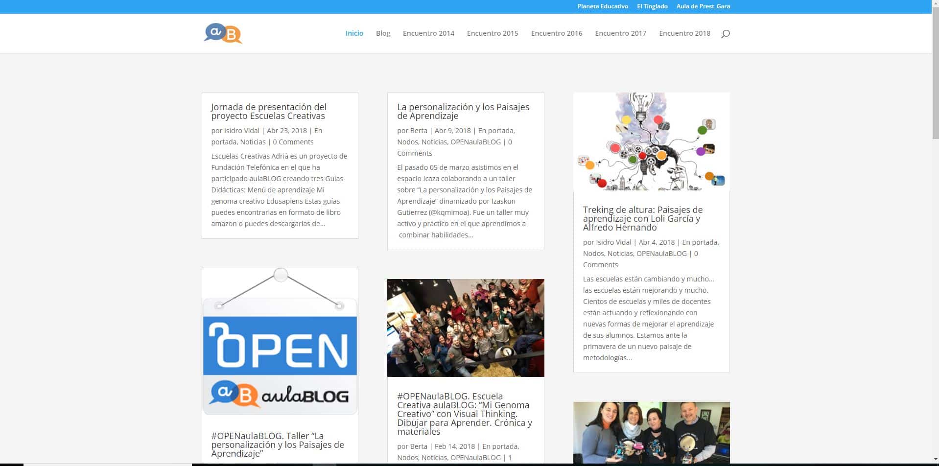 Aulablog blogs para la formación docente