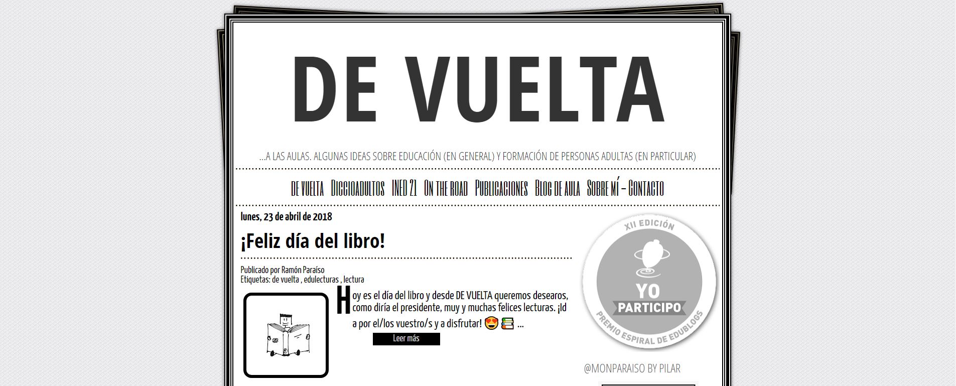 De Vuelta blogs para la formación docente