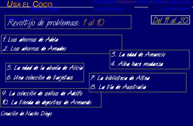 Usa El Coco - Webs Para Aprender Matematicas