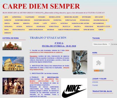 Cultura Clásica - carpe diem semper