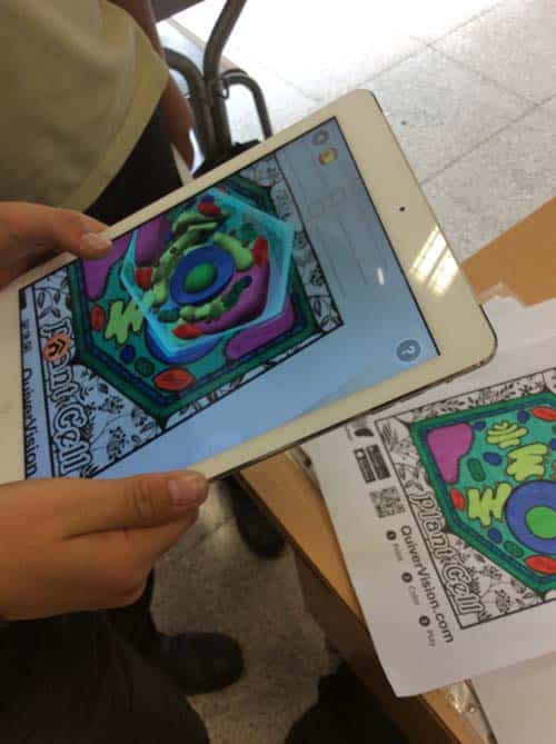 Estructura Celular Y Realidad Aumentada Con La App Quivervision