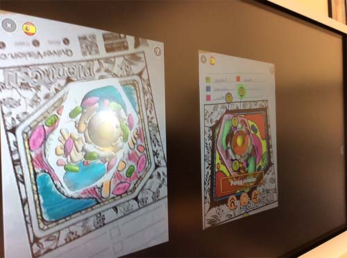 Estructura Celular Y Realidad Aumentada Con La App Quivervision