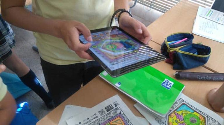 Estructura celular y realidad aumentada con la app QuiverVision