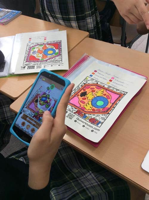 Estructura Celular Y Realidad Aumentada Con La App Quivervision
