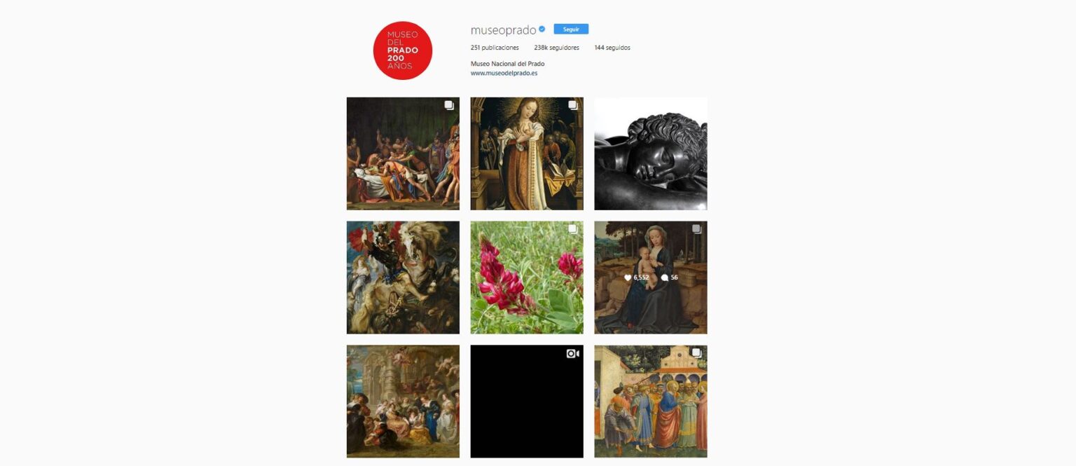 Instagram del museo del prado