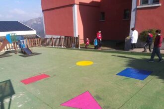 Patio del colegio, espacios matemáticos