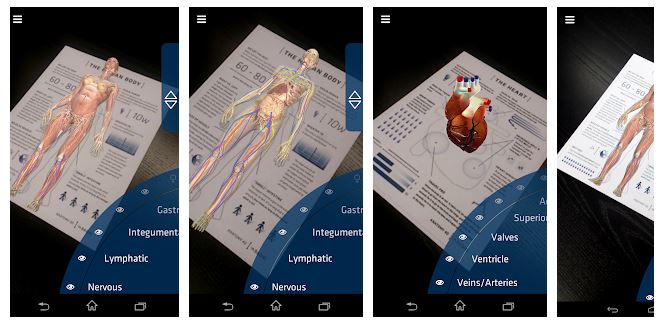 Anatomy4D - aplicaciones de realidad aumentada