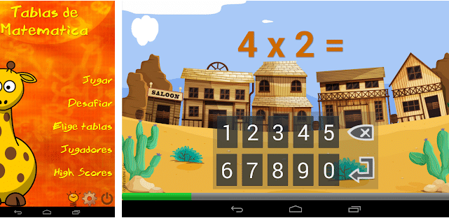 Juego de tablas - Aplicaciones gratuitas de matemáticas