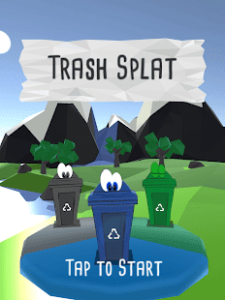 Trash Splat, apps educación ambiental