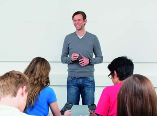 School Teacher Moods CASIO Groell Shooting Lehrer mit ClassWiz DEX 150427