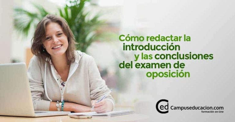 ntroducción y las conclusiones del examen de oposición