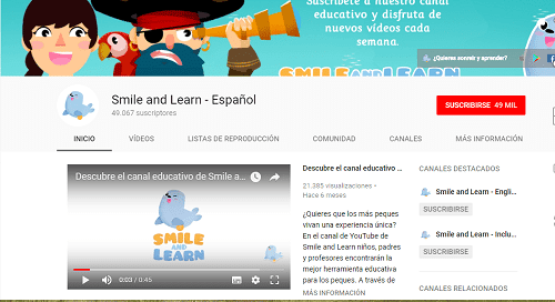 Canales De Youtube Para Infantil Smile And Learn