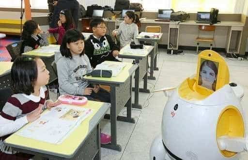 Profesores robot en Corea del Sur