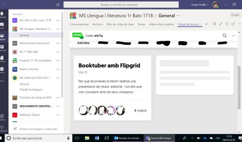 Booktubers Con Flipgrid