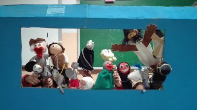 Un guiñol en clase de inglés