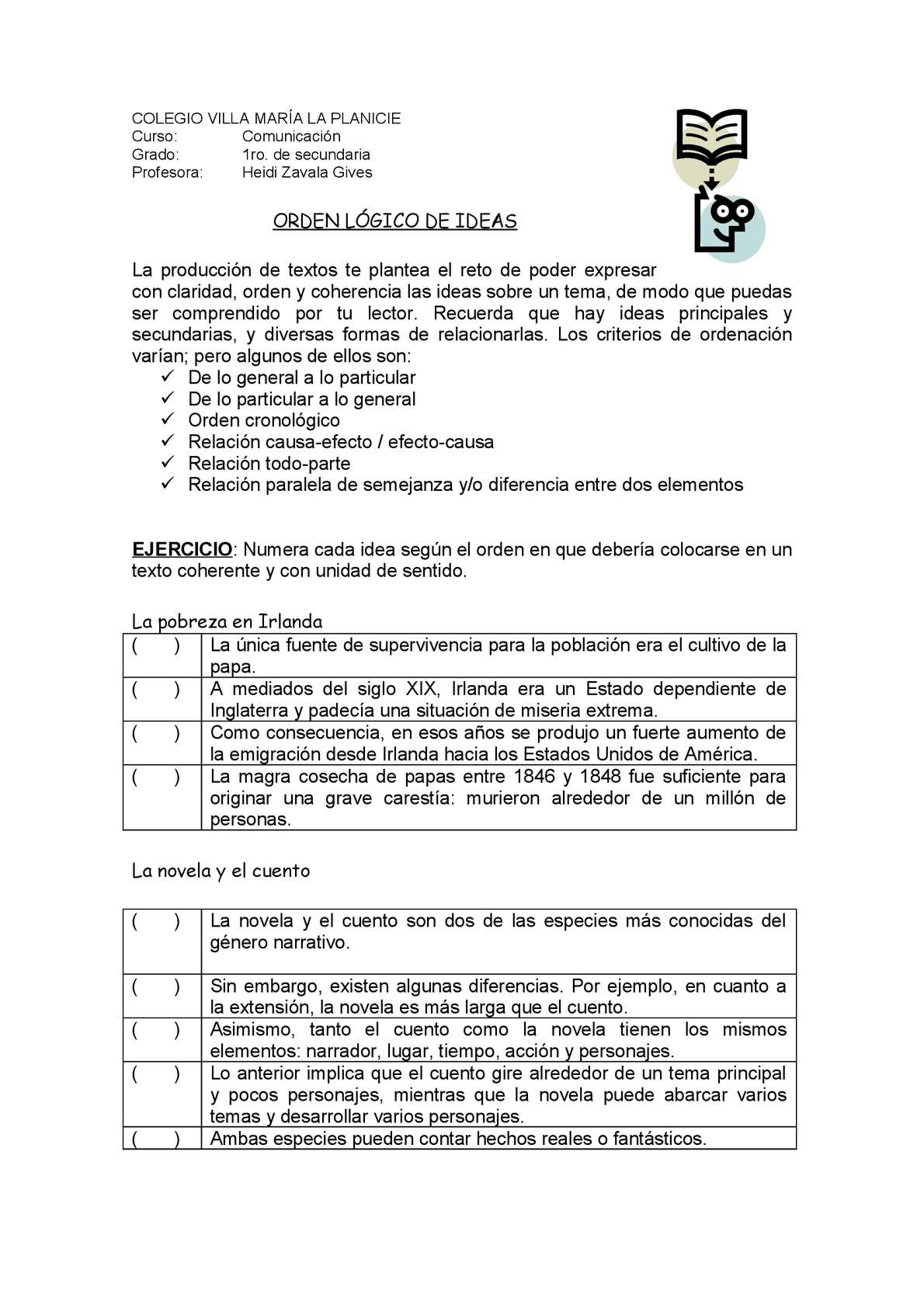 Comprensión Lectora para 5 años  Materiales Educativos para Maestras