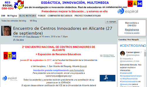 5º Encuentro De Centros Innovadores De La Comunidad Valenciana: Septiembre 2018
