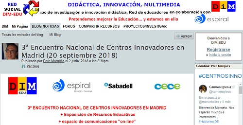 Tercer Encuentro Nacional De Centros Innovadores, Septiembre 2018