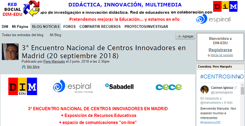 Tercer encuentro nacional de centros innovadores, septiembre 2018