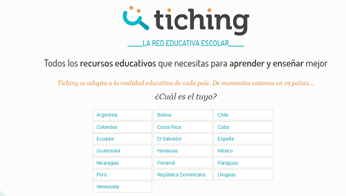 Tiching: recursos TIC para estudiar