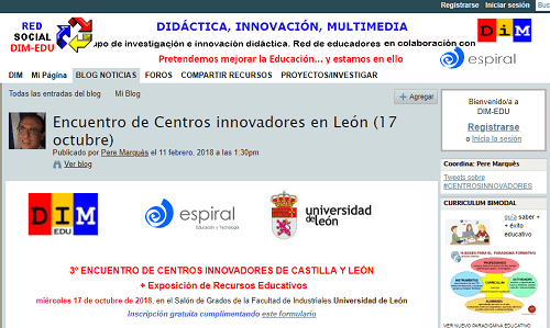 III Encuentro de Centros Innovadores de Castilla y León, evento mes de octubre