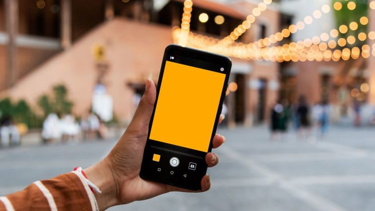 cropped Camara del smartphone