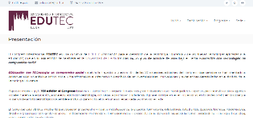 Edutec 2018, congreso mes de octubre