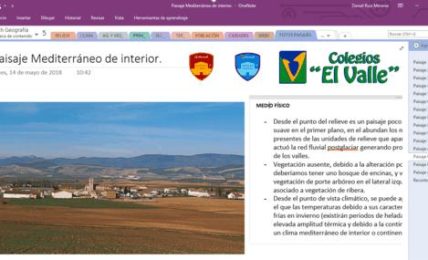geografía onenote