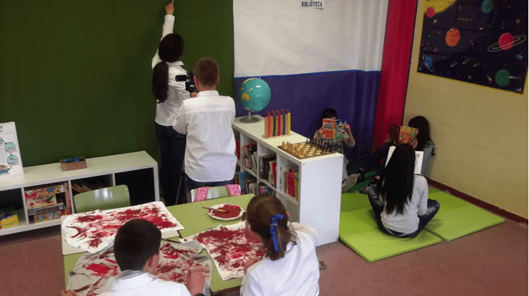 transformación aula samsung smart school