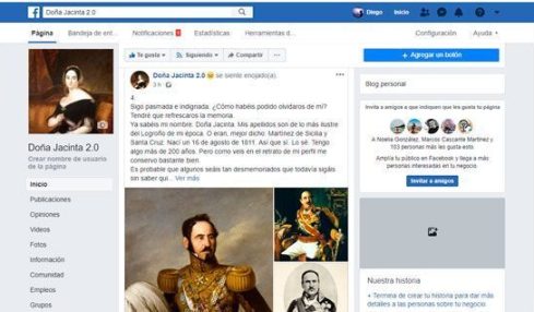 historia y redes sociales