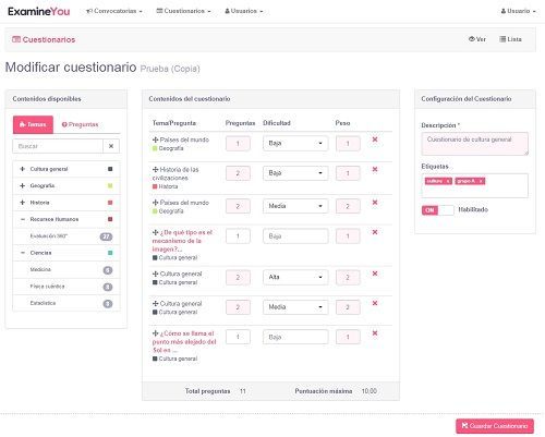 Plataforma De Evaluación Examineyou