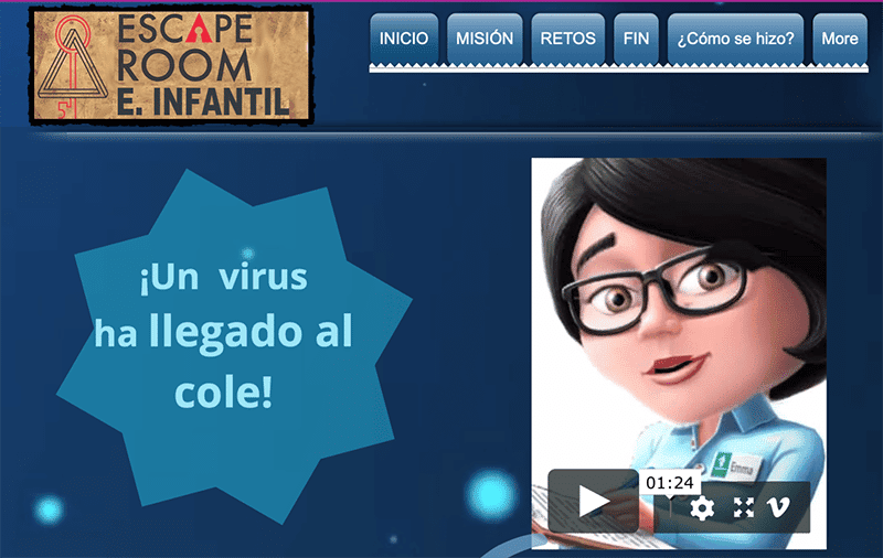 Escape room infantil matemáticas