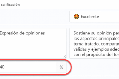 Rúbricas en Microsoft Teams