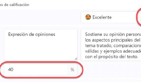 Rúbricas en Microsoft Teams