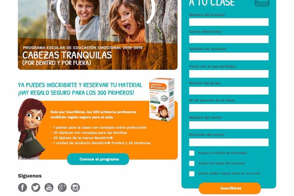 ‘Cabezas tranquilas’, el programa escolar que trabaja las emociones Neositrín Cabezas Tranquilas