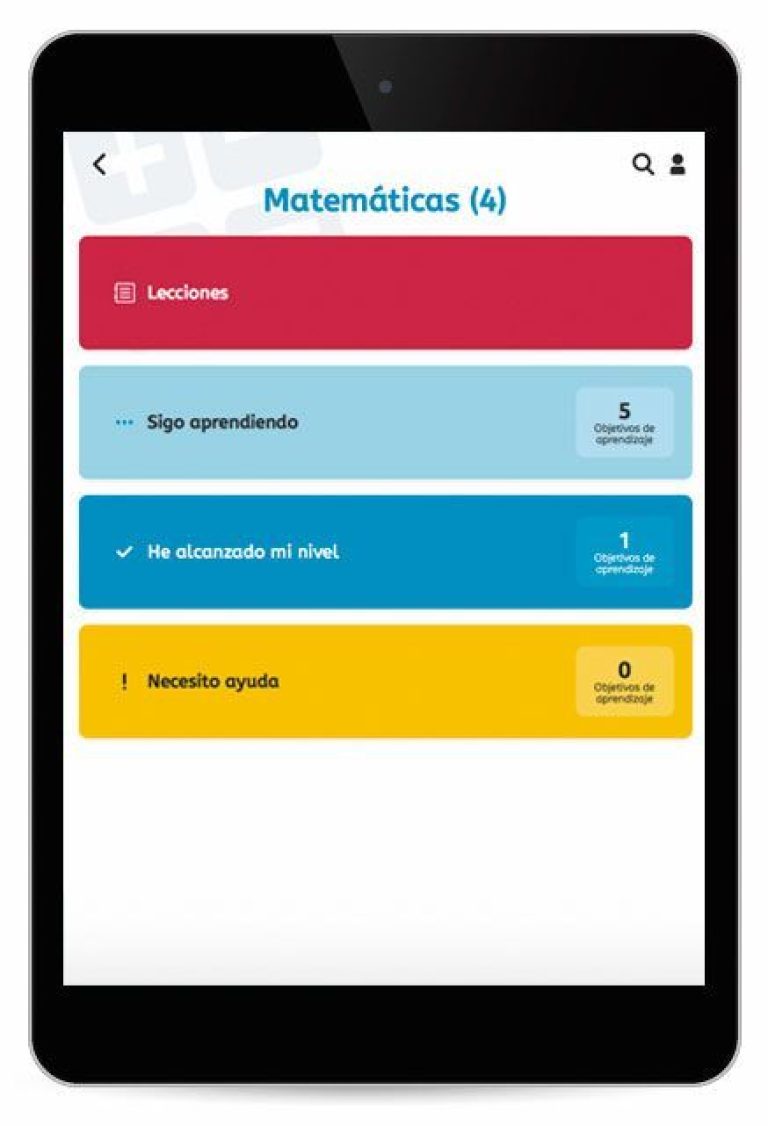 Snappet App para los alumnos