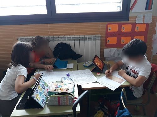 alumnos de Primaria CEIP Gil Tarín de La Muela (Zaragoza) 