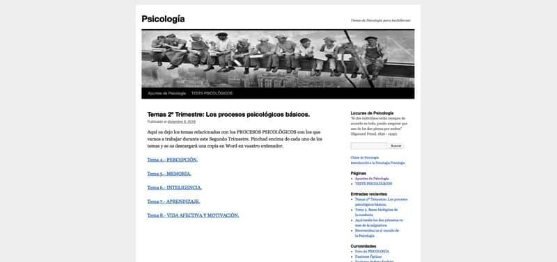 Apuntes y test de Psicología