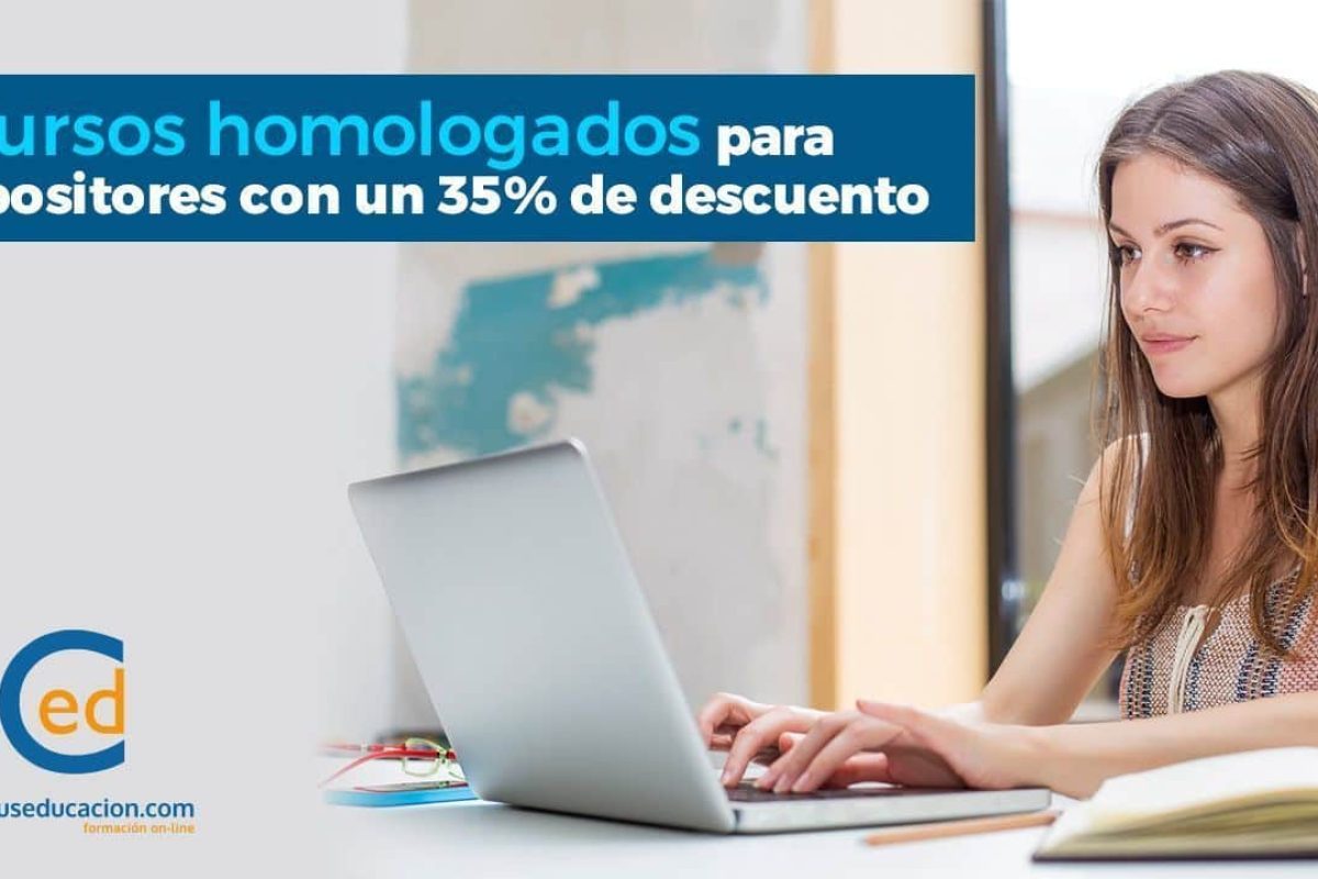 Cursos homologados para opositores con un 35% de descuento descuento cursos formación oposiciones