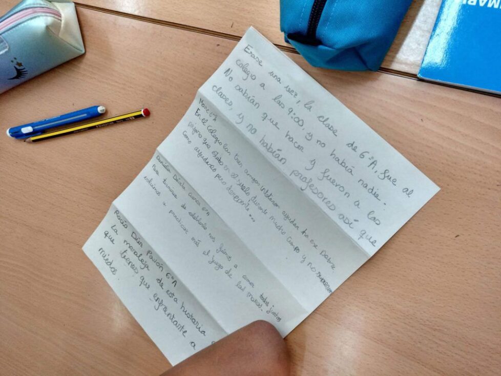 Escritura creativa en la escuela