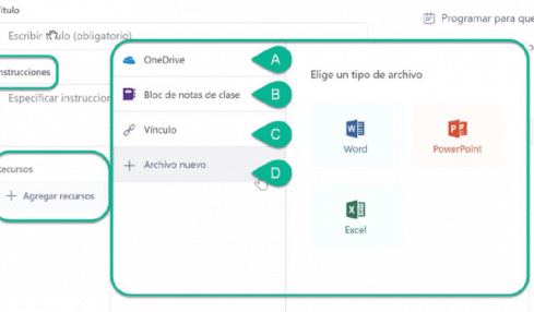 tareas y rúbricas en Microsoft Teams