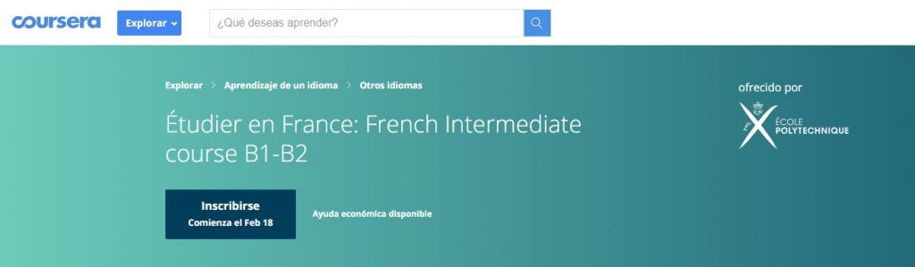 Estudiar en Francés: Nivel intermedio