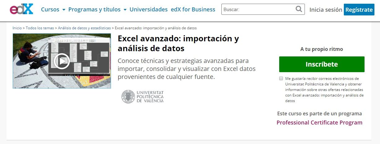 Excel avanzado: importación y análisis de datos