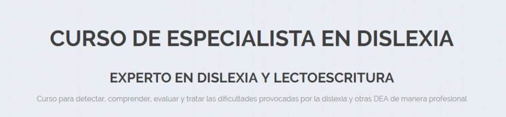 cursos de dislexia