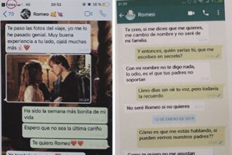 WhatsApp Romeo y Julieta
