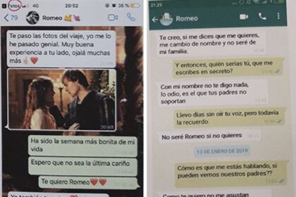 WhatsApp Romeo y Julieta