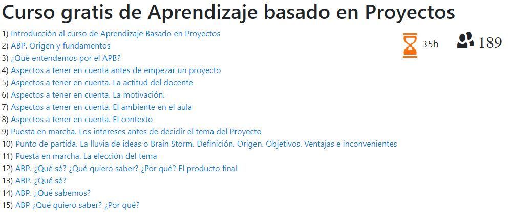 Curso Gratis De Aprendizaje Basado En Proyectos